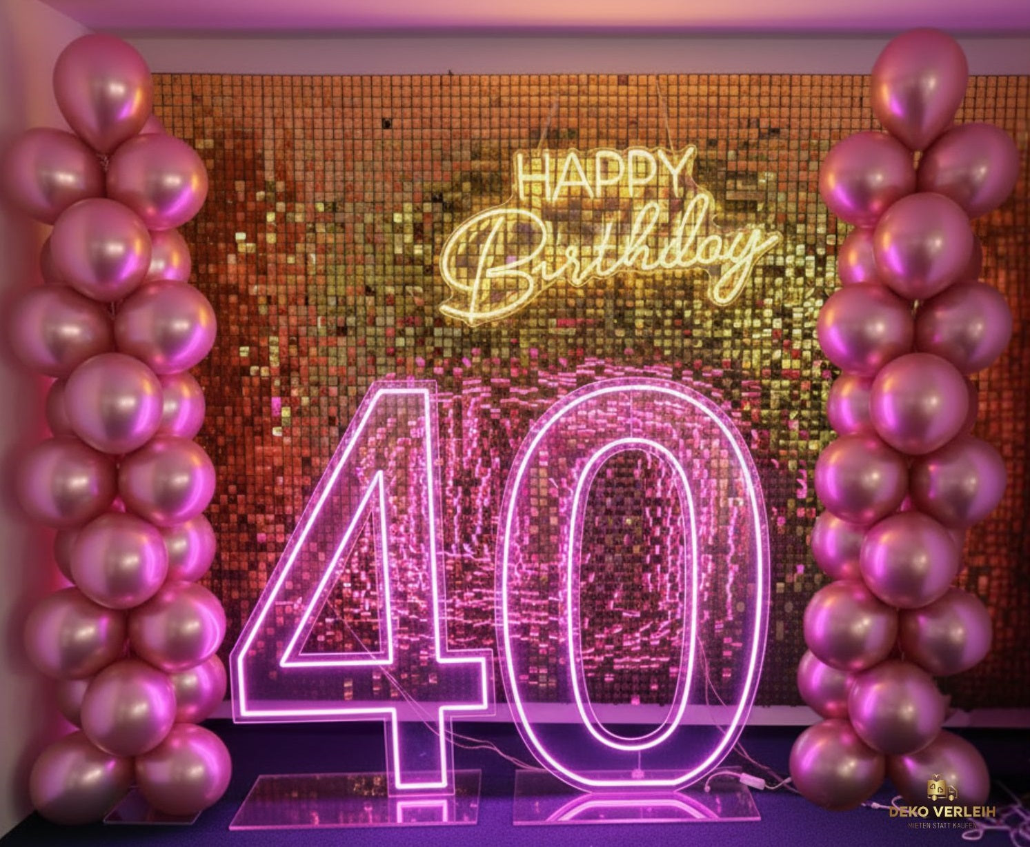 Deko Komplettset - Geburtstags-Fotowand