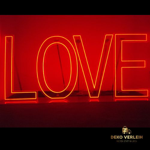 XXL Leuchtschrift LOVE 120cm mit Neonlicht - Farbwechsel per App