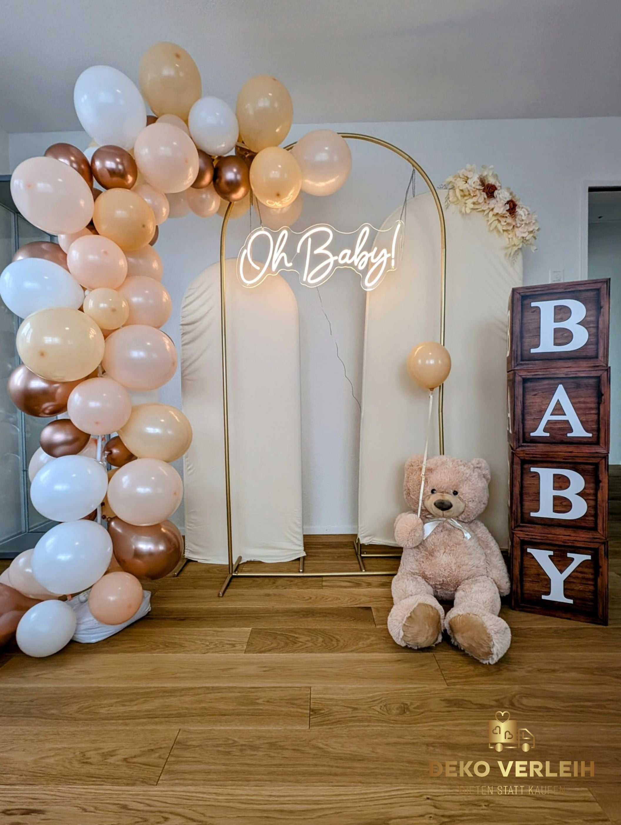 Deko-Komplettset für Baby Gender Reveal Party