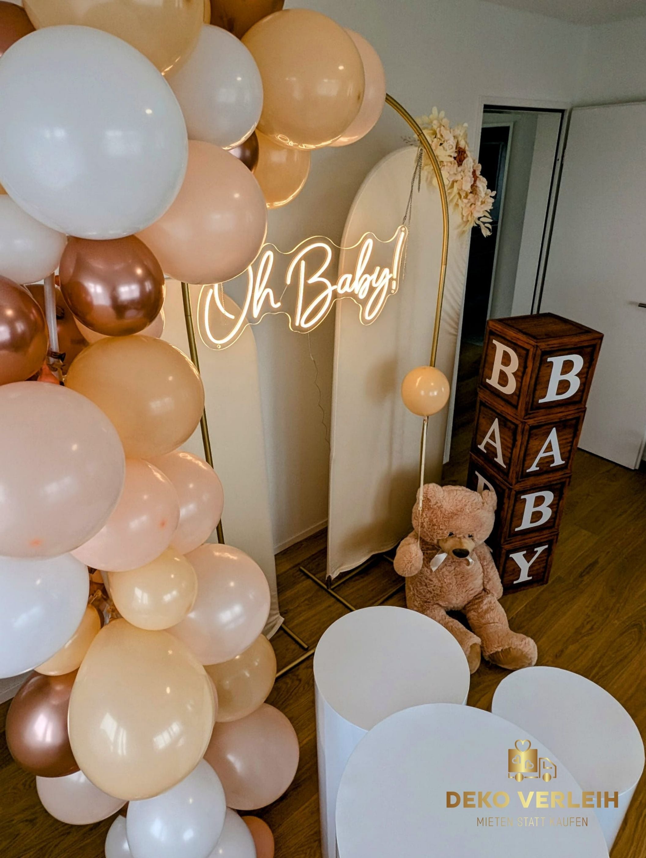 Deko-Komplettset für Baby Gender Reveal Party