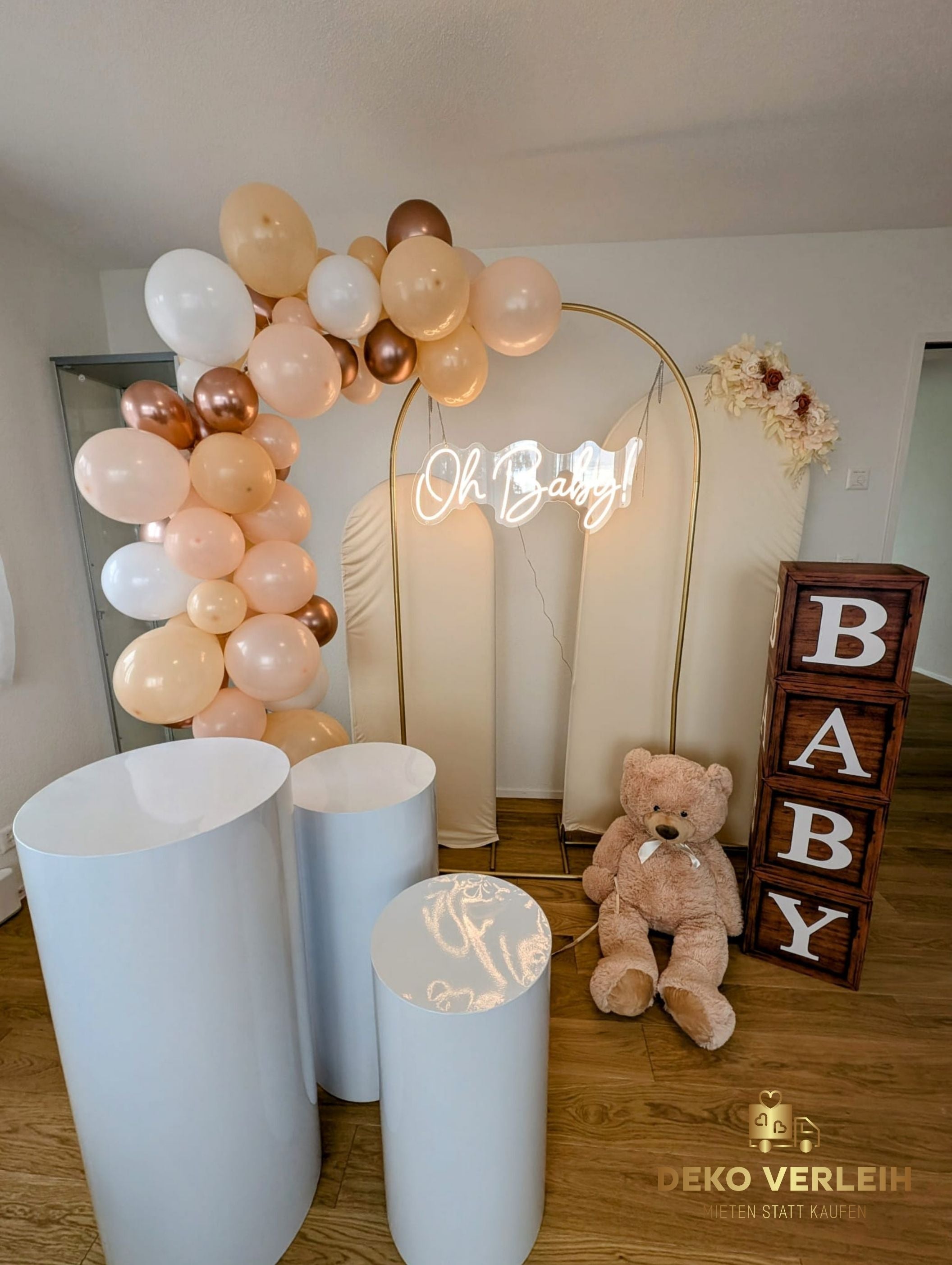 Deko-Komplettset für Baby Gender Reveal Party