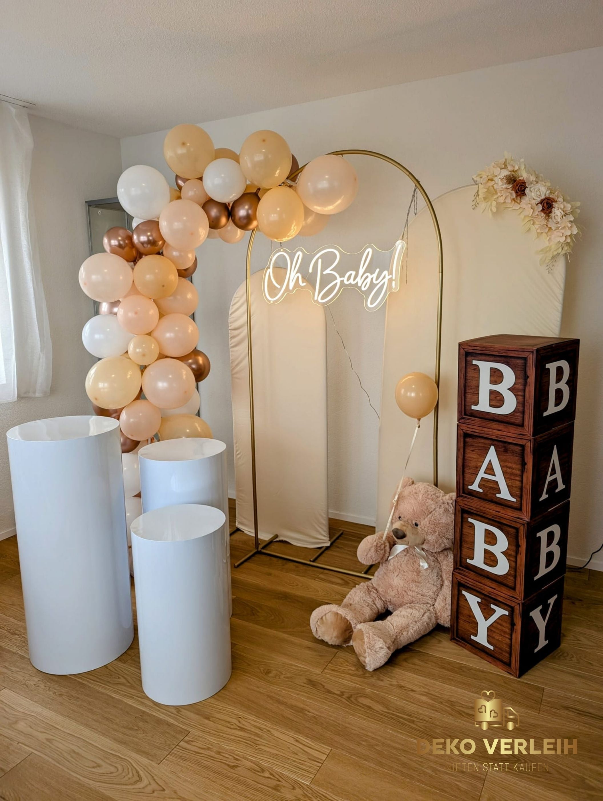 Deko-Komplettset für Baby Gender Reveal Party