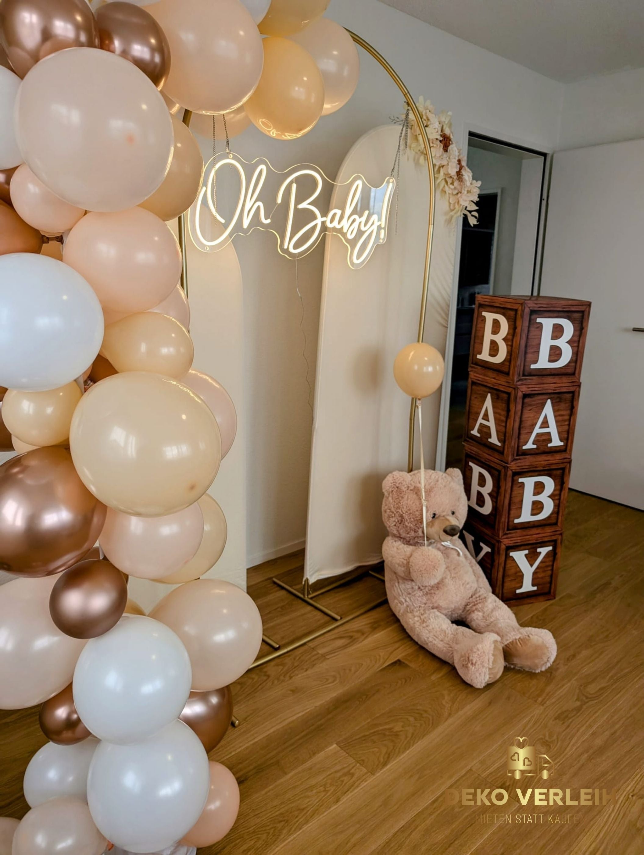 Deko-Komplettset für Baby Gender Reveal Party